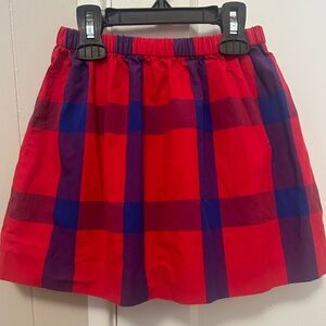Crewcuts Red & Blue Skirt